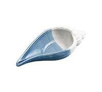 Ceramic Conch/Starfish/Shell Tray, Ocean Style Trinket Tray Dish Holder Earrings Candy Storage Holder, Blue Creative Storage Bowl Trinket Holder for Nordic Room Home Party Decor(Type B)