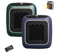 Ceramic Convection Heater, Ceramic Wall Heate-r Plug in - Small Wall Room Heaters with Remote Control, Ptc Cerami-c Heating Element, Rapid Heating in 30 Seconds (2*A)