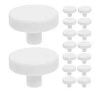 Ceramic Coral Frag Rack T Shaped Base 30pcs for Aquarium Propagation | Reef Safe White Pottery, Button Design, Smooth Polished Finish, Supports Frag Glue and Marine Tank Decoration