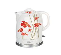 Ceramic Cordless Kettle Electric 1.5L 1200W Decorative Beautiful Floral Design