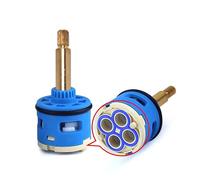 Ceramic Core Valve Replacement Shower Brass Diverter- 26mm, 33mm, 35mm, 37mm Sizes - for Shower Faucetsower Faucets (35mm/76mm)