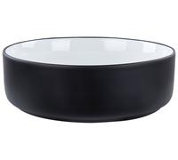 Beliani Countertop Basin Calig Black/ White 360 mm Ceramic
