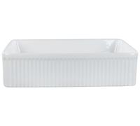 Ceramic Countertop Basin 500 x 340 mm White GELDO