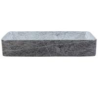 Ceramic Countertop Basin Granite Effect 610 x 350 cm Grey ARTAJ
