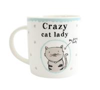 Ceramic Crazy Cat Lady Mug - Gift Boxed