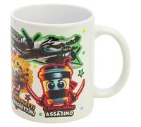 Ceramic Cup for Children Italian Brainrot 325 ml in Box | Cappuccino Assasino, Bungoletti Spaghettini, Bombardiro Crocodilo, Ballerina Capuchina and Tralalero Tralala | Original Gift for Boys Girls
