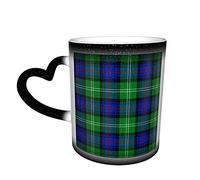 Ceramic Cup Sutherland Old Tartan Coffee Mug Funny Color Change Travel Mug Ceramic Heat Sensitive Cup 330ml