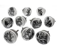 Ceramic Cupboard Knobs Decorative Alice In Wonderland Original Prints Ceramic Door And Drawer Handles By Mango Tree