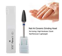 Ceramic Cylinder Shape Nail Drill Bit for Polishing and Manicure Tools - 5 Piece Set for and Artificial Nails (20ST) (21ST) (22ST)