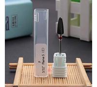 Ceramic Cylinder Shape Nail Drill Bit for Polishing and Manicure Tools - 5 Piece Set for and Artificial Nails (20ST) (21ST)