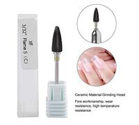Ceramic Cylinder Shape Nail Drill Bit for Polishing and Manicure Tools - 5 Piece Set for and Artificial Nails (20ST)