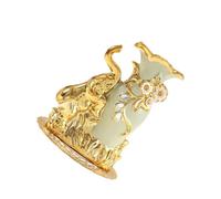 Ceramic Decorative Vases with Elephant Sculpture Flowers Arrangement Pots for Floral Display or Artistics Home Decors Elegant European Ceramic Vases