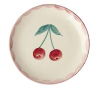 Ceramic dessert plate Cerise Ecru one size