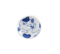 Ceramic Dessert Sauce Dish,Cute Lucky Cat Pattern Seasoning Plates,Japanese-Style Sushi Plates,Multifunctional Seasoning Dish(D)