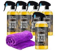 Ceramic Detailer Car Wax Gloss Spray Sealant Quick Coating Vehicle Water Beading (5 x 1000ml)