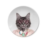 Dining Plates - Funny Animals Mustard Wild Dining Tableware and Water Bottles