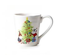 Ceramic Dinner Plates Christmas Underglaze Flat Round Household Dessert Decorative Coffee Cups Mugs Snack Breakfast Bowls Bird's Nest Salad Fruit Ice Cream Salads Soups Pasta Snacks
