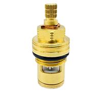 Ceramic Disc Cartridges Replacement Tap Valve Quarter Turn Gland 1/2 22 Splines,Red + Blue