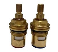 Ceramic Disc Mixer Tap Cartridge Replacement, 1/2 Inch, 53.5mm Length, 7.3mm x 20 Spline, for Grohe, Astracast, Blanco, Carbodur Taps