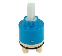 Ceramic Disc Tap Cartridge 35mm 40mm Replacement for Kitchen Bathroom Basin Mixer Taps - Brass Valve Core Fix Leaks Hot Cold Pair Compatible with UK Quarter Turn Faucets(Tall feet 40)