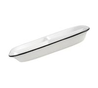 Ceramic Divided Serving Plate for Grilled Meat Desserts Buffet Dining | Smooth One-piece Design, Dishwasher Safe, Portion Control, Elegant Table Presentation for Home Cooks and Restaurant Servers