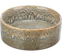 Ceramic Dog Bowl 400 Ml - Brown Food Bowl for Dogs Ø 13 Cm - Heavy, Non-Slip, D