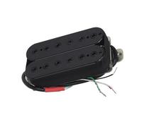 Ceramic Double Coil Humbucker Pickup Electric Guitar Passive Pickup Bridge or Neck Position 4-Wires Electric Guitar Instrument Pickups(50 Neck Black)
