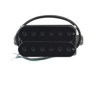 Ceramic Double Coil Humbucker Pickup Electric Guitar Passive Pickup Bridge or Neck Position 4-Wires Electric Guitar Instrument Pickups(52 Bridge Black)