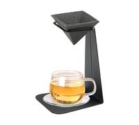 Ceramic Drip Coffee Maker - Reusable Non Porous Tea Infuser,Tea Straining Filter with Stand - for Home Office Kitchen Cups Pots Sake, Manual Brewing