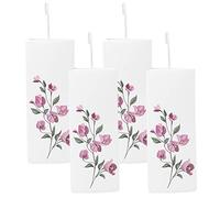 Ceramic Dry Air Water Control Moisture Hanging Radiator Humidifier Flower Design (4, Purple)