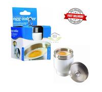 Ceramic Egg Coddler - Porcelain and Stainless Steel FREE UK DELIVERY