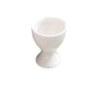 Ceramic Egg Cup Christmas and Easter Breakfast Water Boiled Cooking Easy to Clean Childhood Memories Kitchen ！ SmR585 (White, One Size)