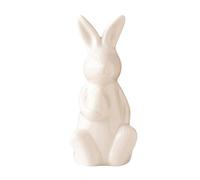 Ceramic Egg Holding Rabbit Modern Decoration Easter Gifts Home Decor Figurine In The Shape Of A Rabbit For The Living Room TV Cabinet Mailman Ornament (C, One Size)