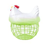 Ceramic Egg Storage Basket, Chicken Egg Basket, Wire Egg Collection Baskets, Farmhouse Rustic Vintage Chicken Wire Egg Basket, Kitchen Storage Basket Fruit Storage Basket Home Living Room Storage(#4)