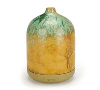Ceramic Essential Oil Diffusers for Home, Decorative Bedroom Aromatherapy Scent Air Diffuser Reactive Glaze Ultrasonic Aroma Defusers 250ml with Timed