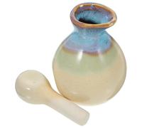 Ceramic Essential Oil Pot for Beauty Salon Spa with Random Color Bottleneck Perfect Dispenser Container for Oils and Condiments