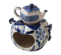 Ceramic Essential Oil Wax Melt Warmer, Tealight Holder Diffuser for Home Decor Tealight Waxes Warmer