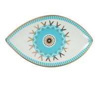 Ceramic Evil Eye Jewelry Dish Tray with Chic Design, Functional Jewelry Holder That Can Hold Phone, Decorative Trinket Tray for Xmas by The Door Storage