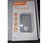Ceramic Fan Heater Kingavon Portable Hot & Cool Ceramic Heater 1.5kw White FH199