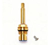 Ceramic Faucet Cartridge Replacement, 20-Tooth Spline 85mm, G1/2", 1/4-Turn Single Handle Valve for Kitchen Sink & Bathroom Basin Hot and Cold Water Mixer Taps (Blue)