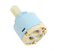 Ceramic Faucet Valve Core, 90 Degree Rotation for Kitchen Sink Mixer Tap, Hot Cold Water Regulation, Blue Replacement Cartridge with Long Durability(40mm)