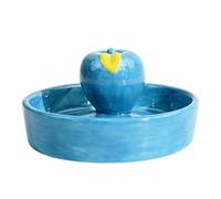 Ceramic Feeding Bowl for Reptiles Water Bowl for Leopard Turtles Hermit Crabs Frogs Amphibians Home Terrariums Robust Feeding Pool Birds Easy-Care Accessories (B, 9.8 x 5.7)