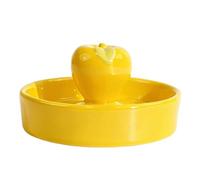 Ceramic Feeding Bowl for Reptiles Water Bowl for Leopard Turtles Hermit Crabs Frogs Amphibians Home Terrariums Robust Feeding Pool Birds Easy-Care Accessories (A, 9.8 x 5.7)