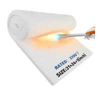 Ceramic Fiber Blanket, 31" × 24" × 1" (Thick), Rated to 2600°F