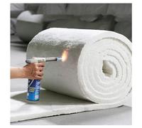 Ceramic Fiber Blanket, Wood Stoves Thermal Insulation Material - 20mm Thick, 2300°F, Fireproof Mat for Fireplaces Boiler Muffler Packing (Color : White, Size : 61x360cm)