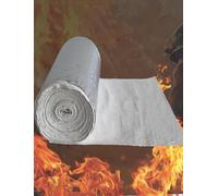 Ceramic Fiber Fireproof Cloth with Aluminum Foil, High-Temperature Insulation Blanket for Furnace and Kiln, Industrial Heat Protection