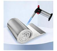 Ceramic Fiber Insulation Blanket with Aluminum Foil Facing, High-Temperature Fireproof Baffle for Stoves, Furnaces, and Industrial Applications