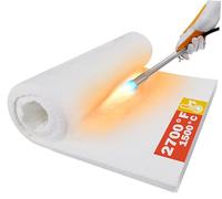 Ceramic Fiber Insulation Blankets, 2600F Fireproof Insulation Blanket for Furnace, Forges, Kilns, Stoves (S-24 * 15.7 * 1 in/1 Piece)