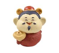 Ceramic Figurine Tea Pet Incense Holder Sculpture Ornament Handmade Lavender Clay Body With Calm Character Developing Over Time suitable for, style to 1