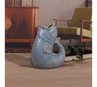 Lesser & Pavey Fish Jug Vase Sky Blue 23cm | Decorative Ceramic Flower Jug for Fresh or Artificial Bouquets | Unique Large Vase Alternative and Stylish Vases